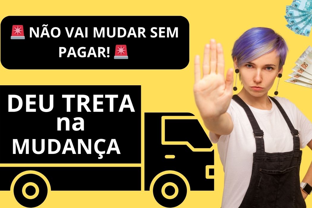 Deu rolo na mudança por conta de dívidas atrasadas